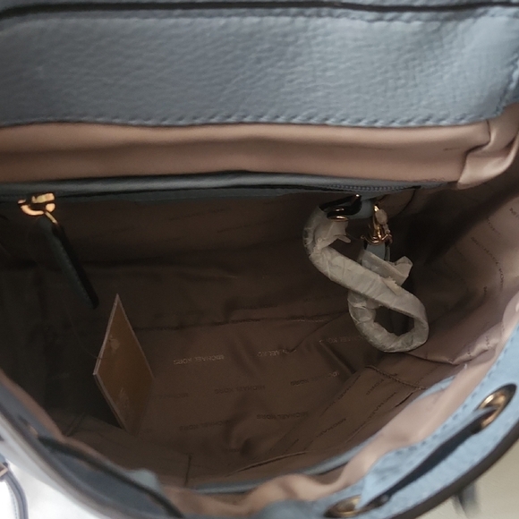 Michael Kors Light Blue Floral Backpack - Picture 4 of 9